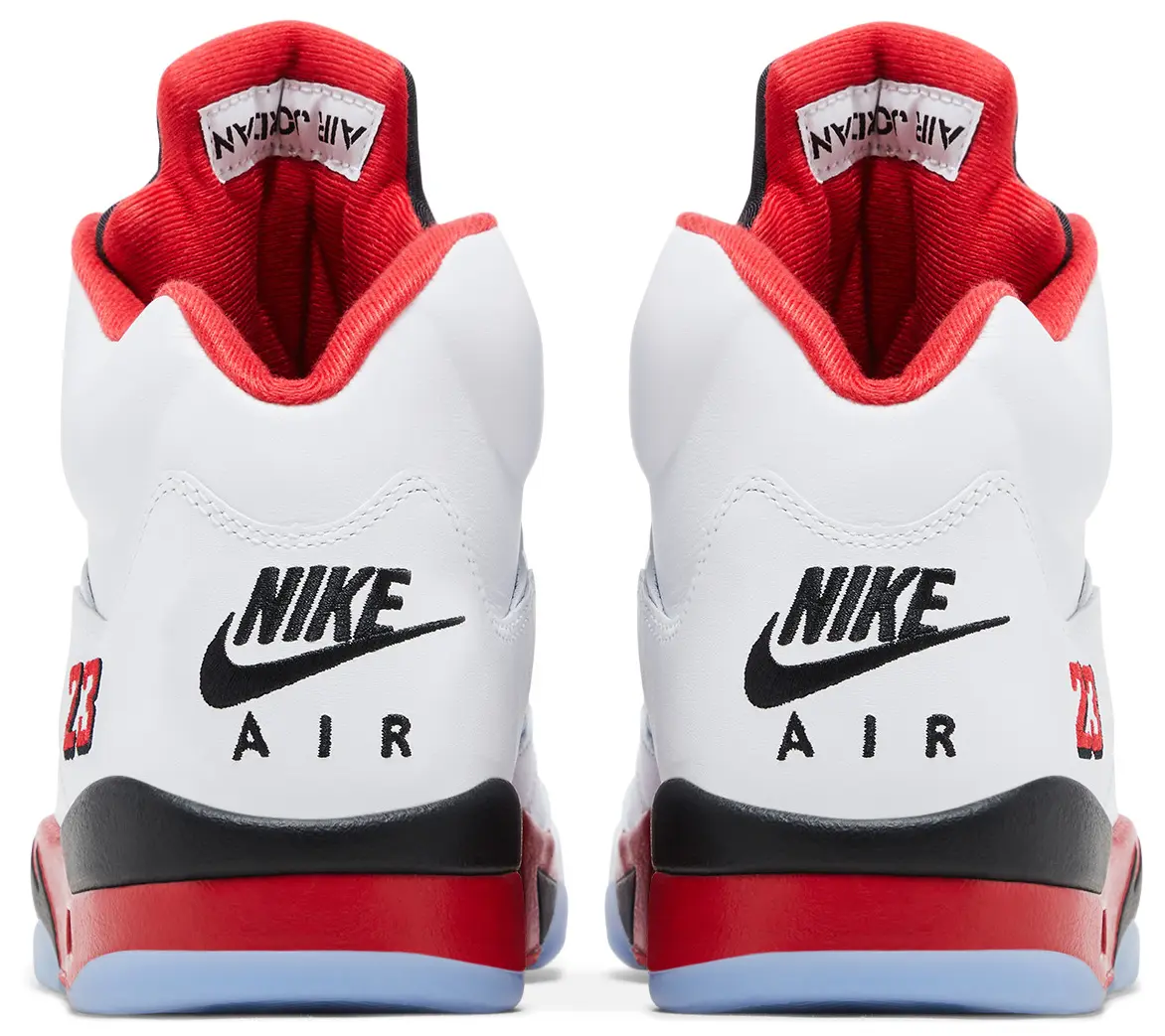 Air Jordan 5 Retro Fire Red 'Black Tongue' AJ5 HQ7978-101 2025