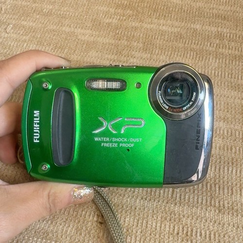 富士FinePix XP50 14MP水/冲击/防尘/冻结数字相机-绿色| eBay