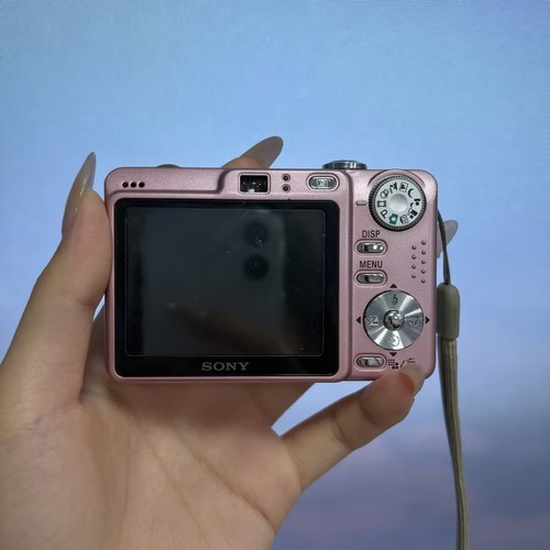 Sony Cyber-shot DSC-W55 7.2MP 3x Optical Zoom Digital Camera Pink