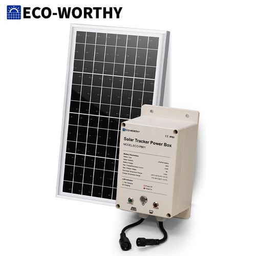 Tracker Solaire Dual-axis ECO-WORTHY - Support Panneaux Solaires, Rotation 270°, +40% De Production - Pour Toit, Jardin, Balcon - 8