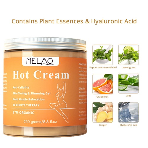 Anti Cellulite Hot Cream Body Slimming Massager Weight Loss Fat