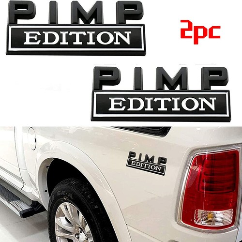 2x PIMP EDITION Emblem Decal Badges Stickers For Car&Truck Universal ...