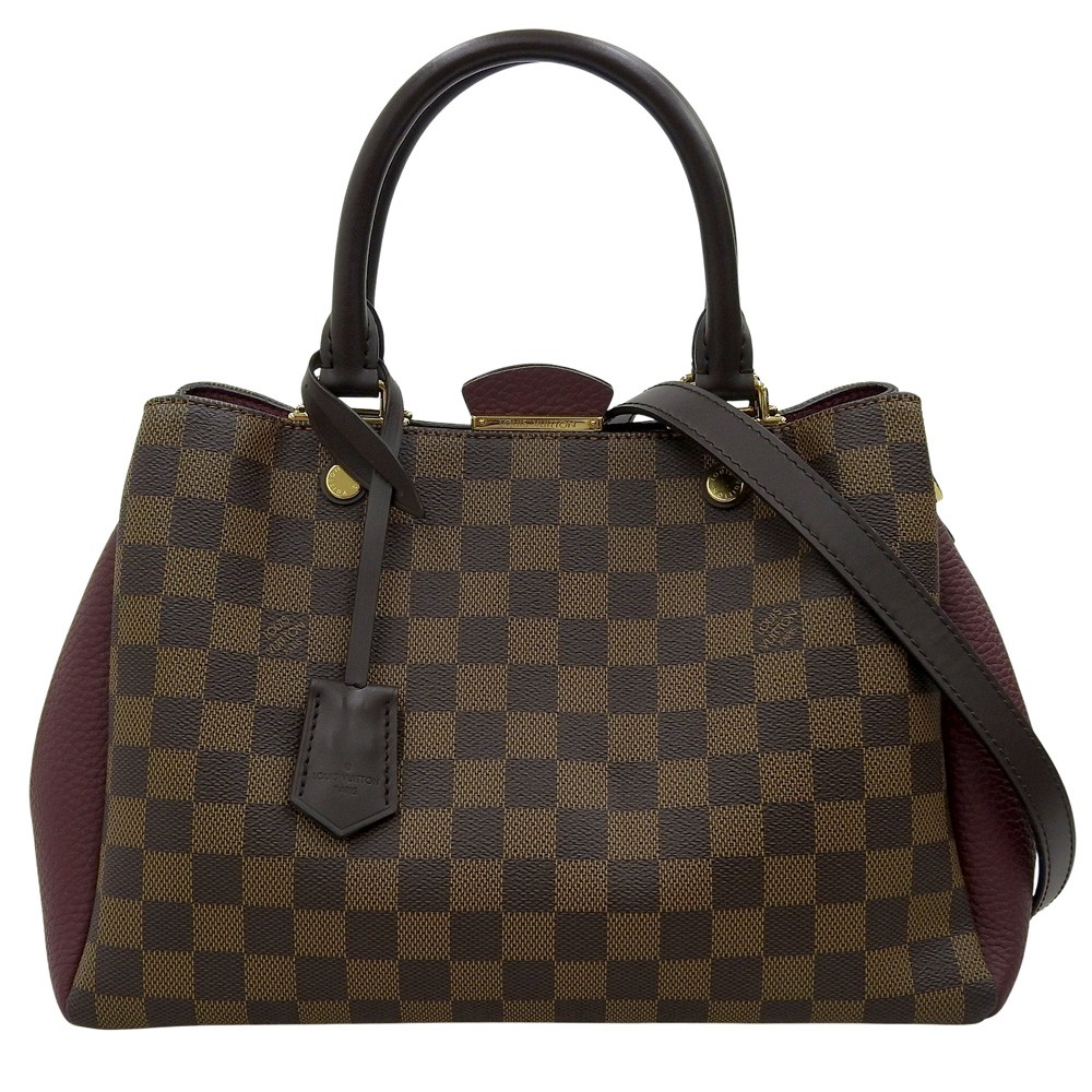 LOUIS VUITTON Damier Ebene Brittany Bordeaux auth | eBay