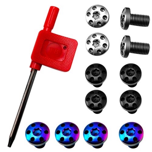 1911 Grip Screws With Torx Key Stainless Steel Black Silver