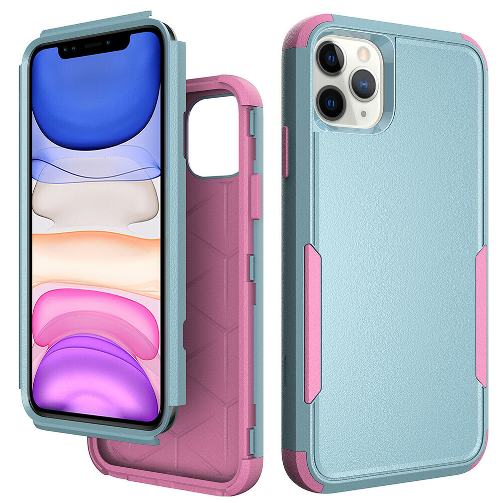 3 in 1 Shockproof Hybrid Case Cover For iPhone 15 14 13 12 11 Pro Max 6 7 8 X XS