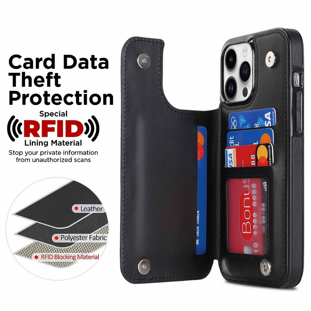 Rhombus Quilted Leather Magnetic Card Wallet Case for iPhone 11 12 13 14 15 16