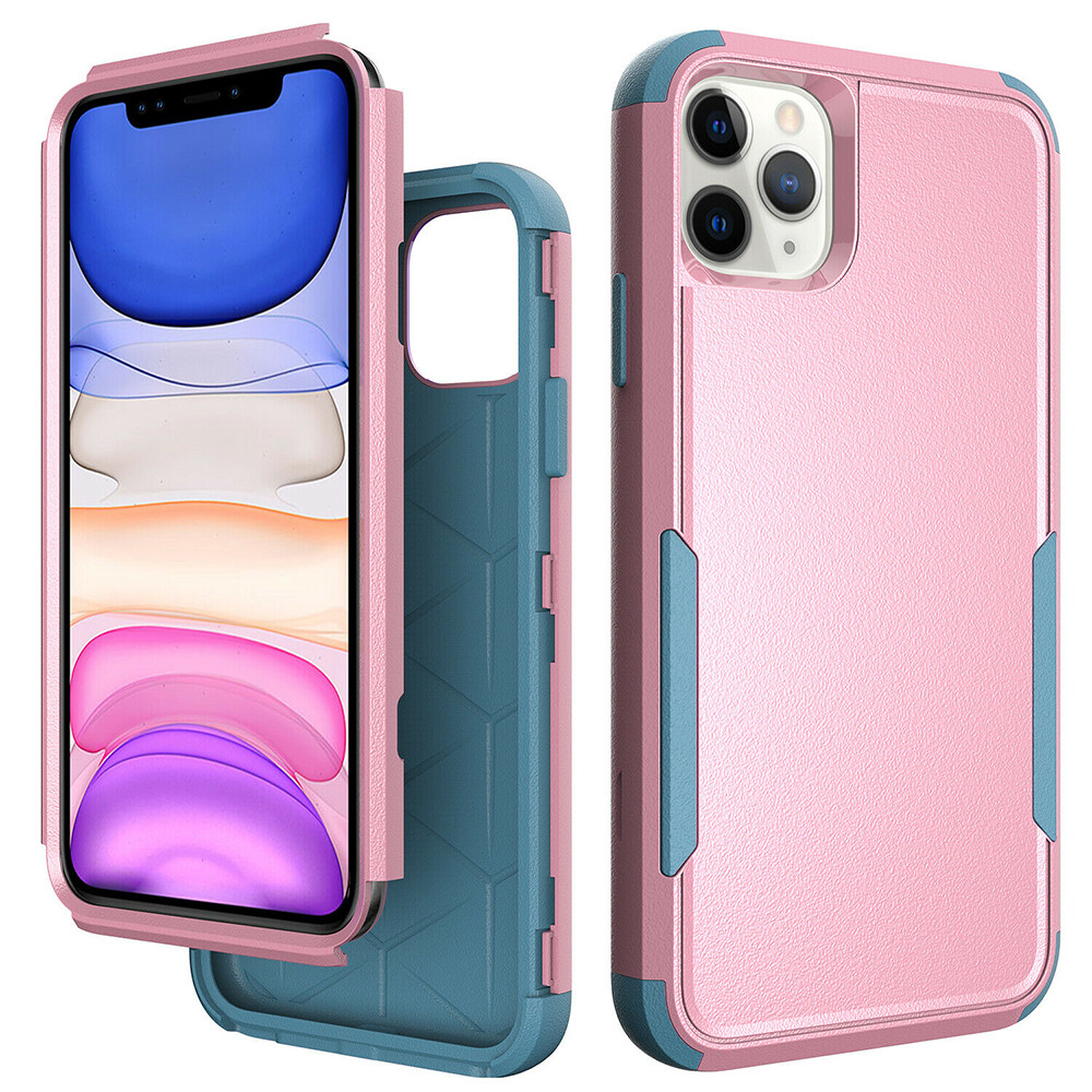 3 in 1 Shockproof Hybrid Case Cover For iPhone 15 14 13 12 11 Pro Max 6 7 8 X XS