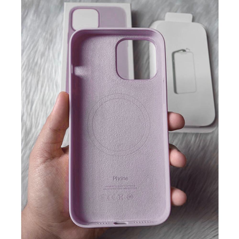 For iPhone 12 13 14 15 16 Pro Max Silicone Case Fit MagSafe Wrieless Charging