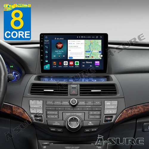 8 Core 4+64GB Android 14 CarPlay For 2008-2012 Honda Accord
