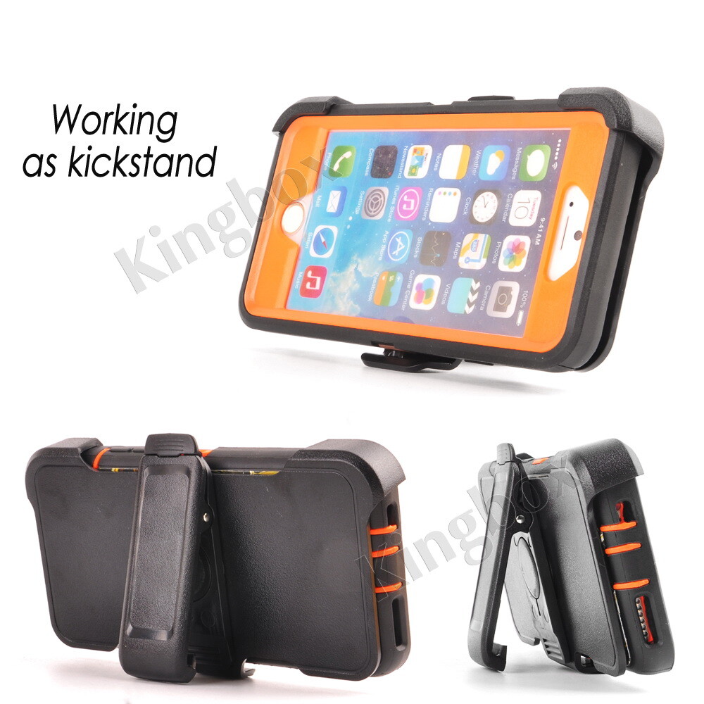 For iPhone 6 7 8 Plus SE Hybrid Defender Case Screen Protector Belt Clip Holster