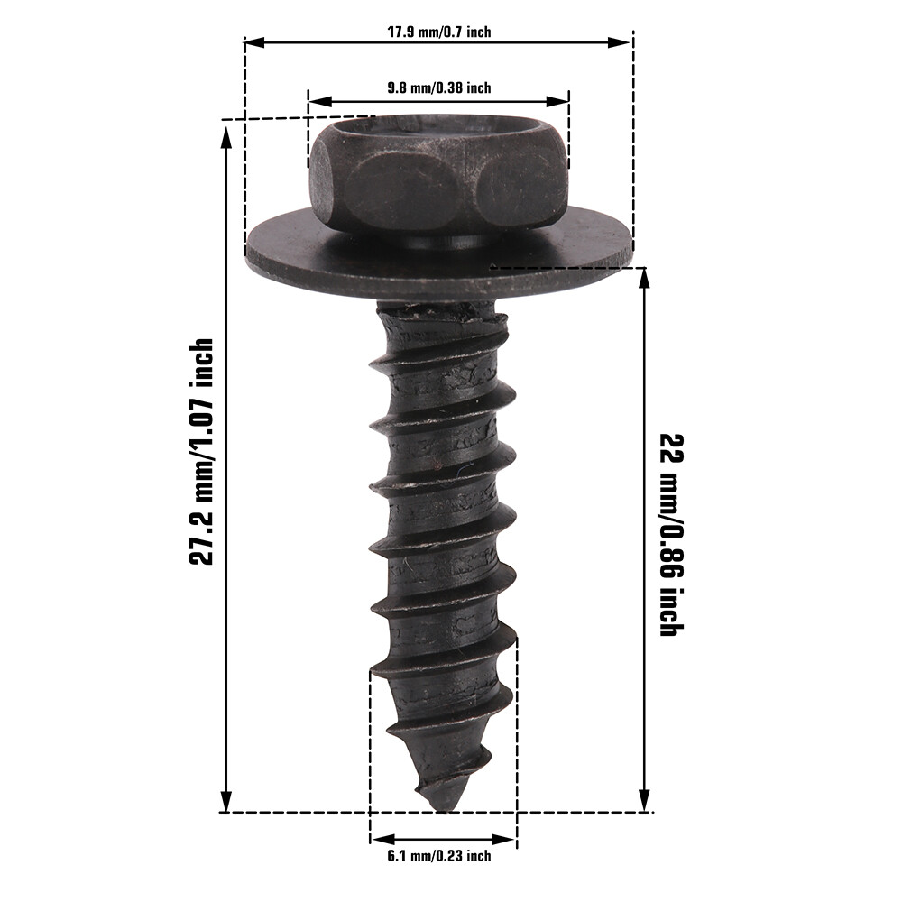 30x For Toyota Lexus 90159-60477 Bumper Splash Shield Fender Screw
