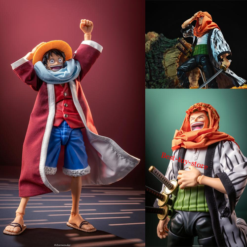 1/12 Handmade Alabasta Coat Cloak for 6'' Shf Luffy Zoro Action