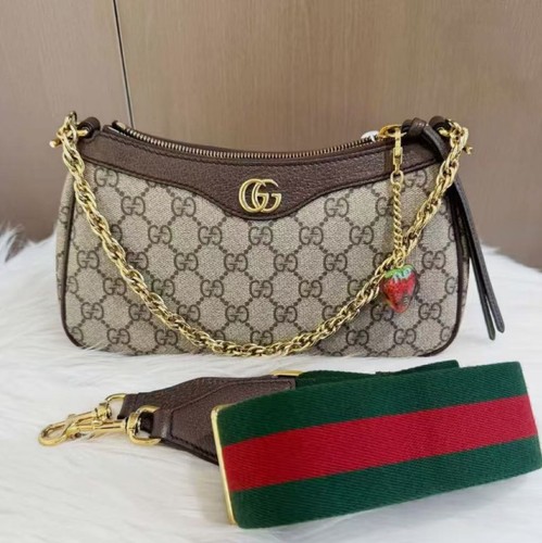 GUCCI GG GHW Ophidia Small Handbag Shoulder Bag Coated Canvas