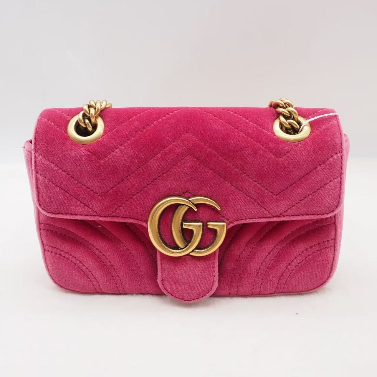 GUCCI GG Marmont Flap Bag Velvet Shoulder Crossbody Bag Velvet | eBay