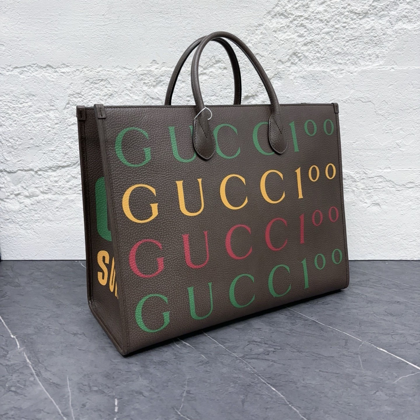GUCCI Centennial Tote You Got Good Taste 680956 Tote Bag Brown