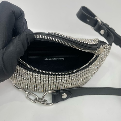 Alexander Wang Attica Crystal-embellished Satin Belt Bag ebayAG