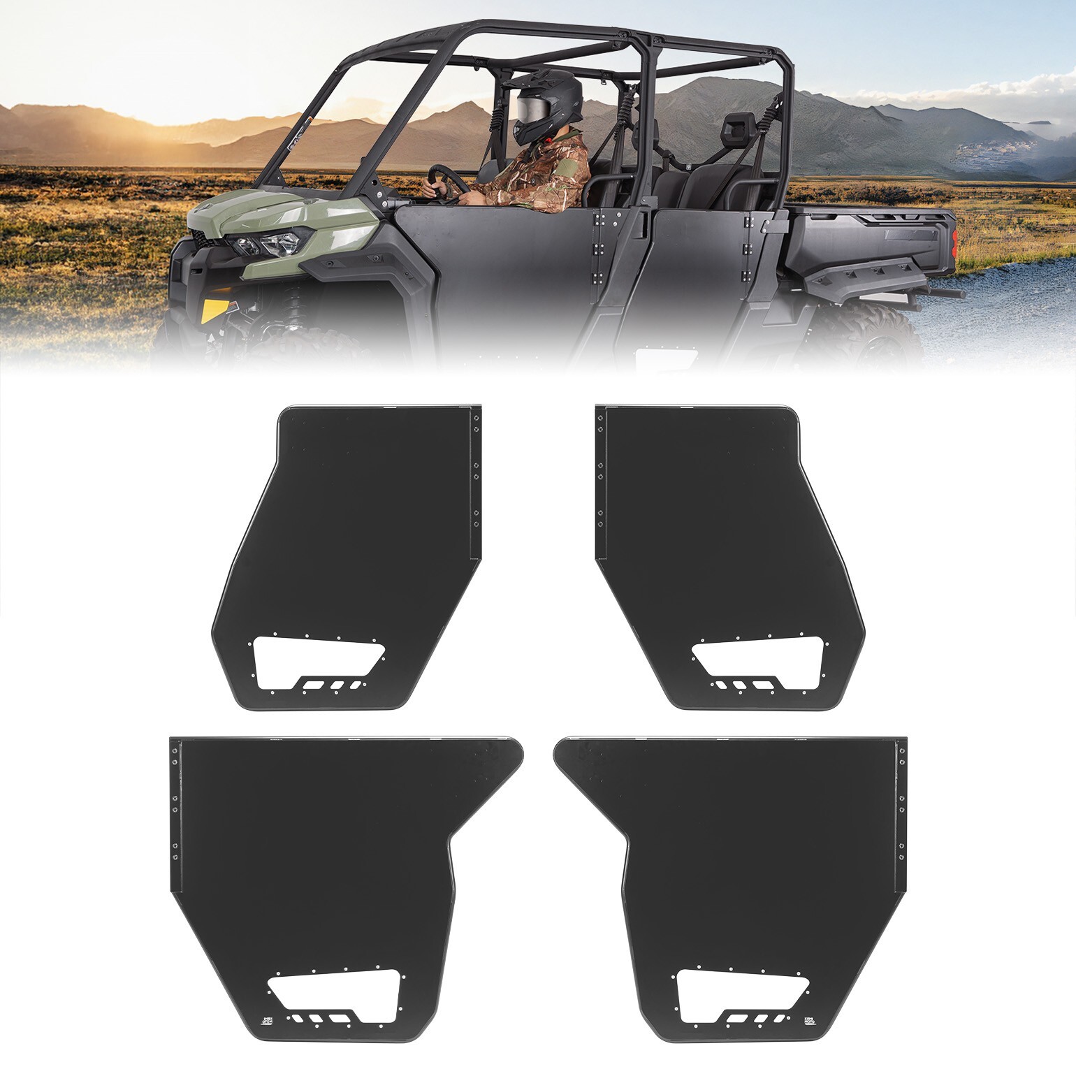 Aluminum Half Door For Can-Am Defender MAX HD7 HD8 HD9 HD10 2017