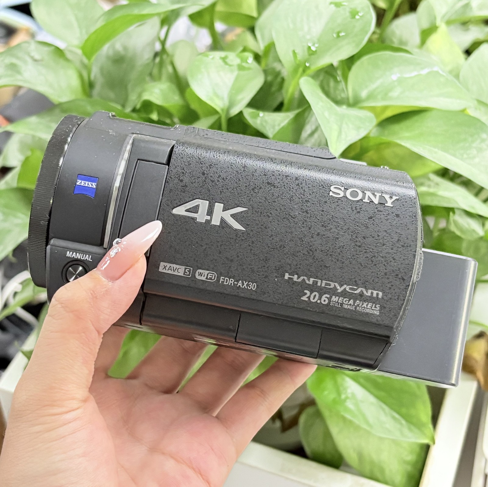 SONY 4K Video Camera Handycam FDR-AX30 Black 10x Optical Zoom | eBay
