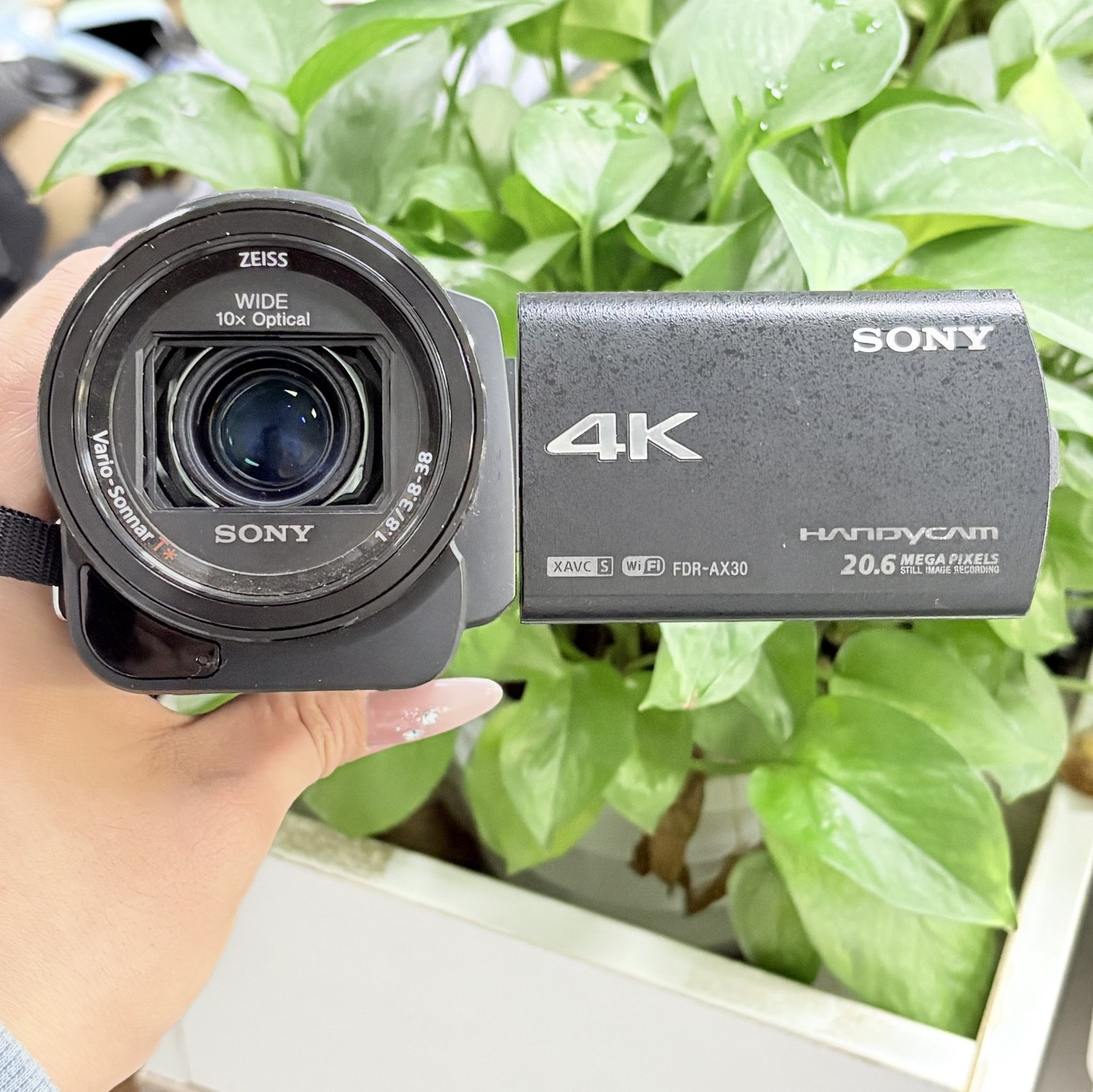 SONY 4K Video Camera Handycam FDR-AX30 Black 10x Optical Zoom | eBay