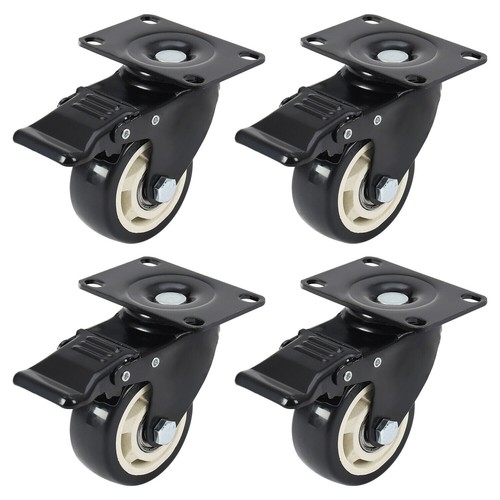 4 x Transportrollen Schwerlastrollen Möbelrollen 360° Lenkrollen 50/75/100mm