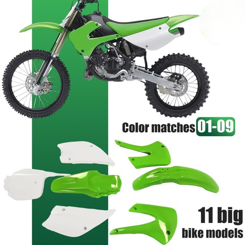 Restyled Plastic Kit Fairing Bodywork Fender Set For Kawasaki KX85