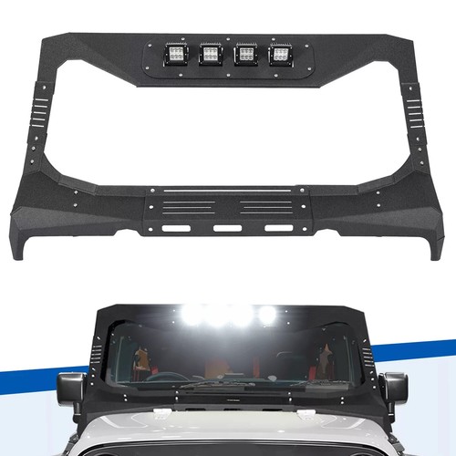 For Jeep Wrangler JK 07-18 Armor Windshield Frame Cover Visor Cowl