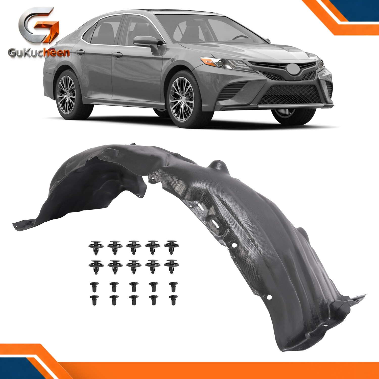 Front Passenger Right Fender Liner Fit For 2018-2024 Toyota Camry