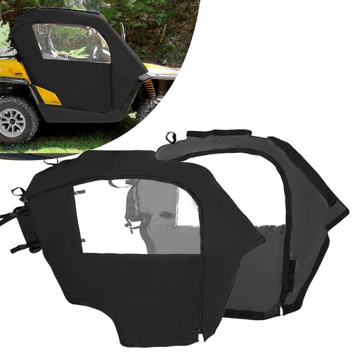 4PCS For Can-Am Commander 800/1000 11-20 Soft Doors & Rear Panel