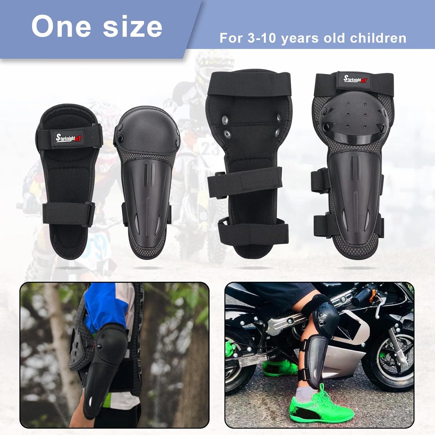 4pcs/set Motorcycle Riding Knee Pads Motocross Protective Gears