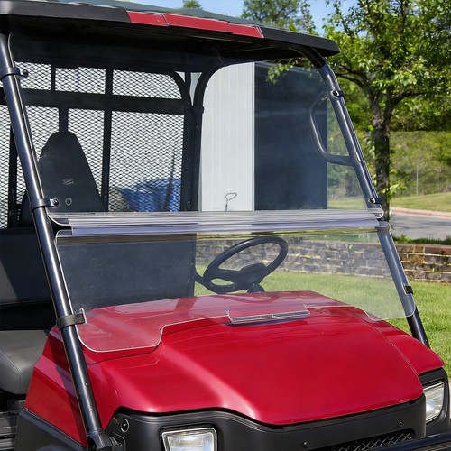 Front Clear Folding Full Windshield For 2003-2013 Kawasaki Mule