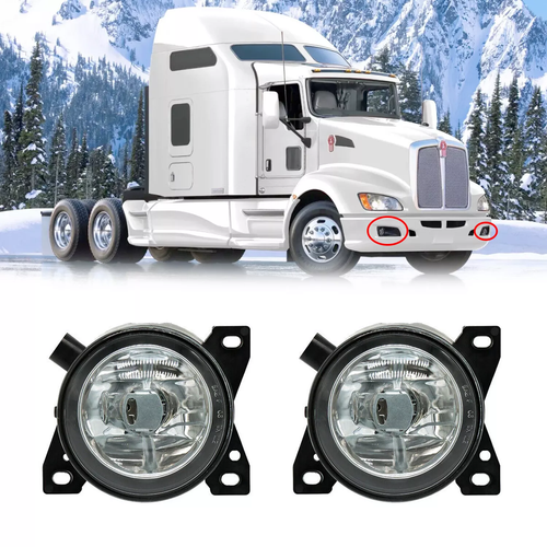 2X Driving Fog Lights For Kenworth T660 Peterbilt 579 587 08-15