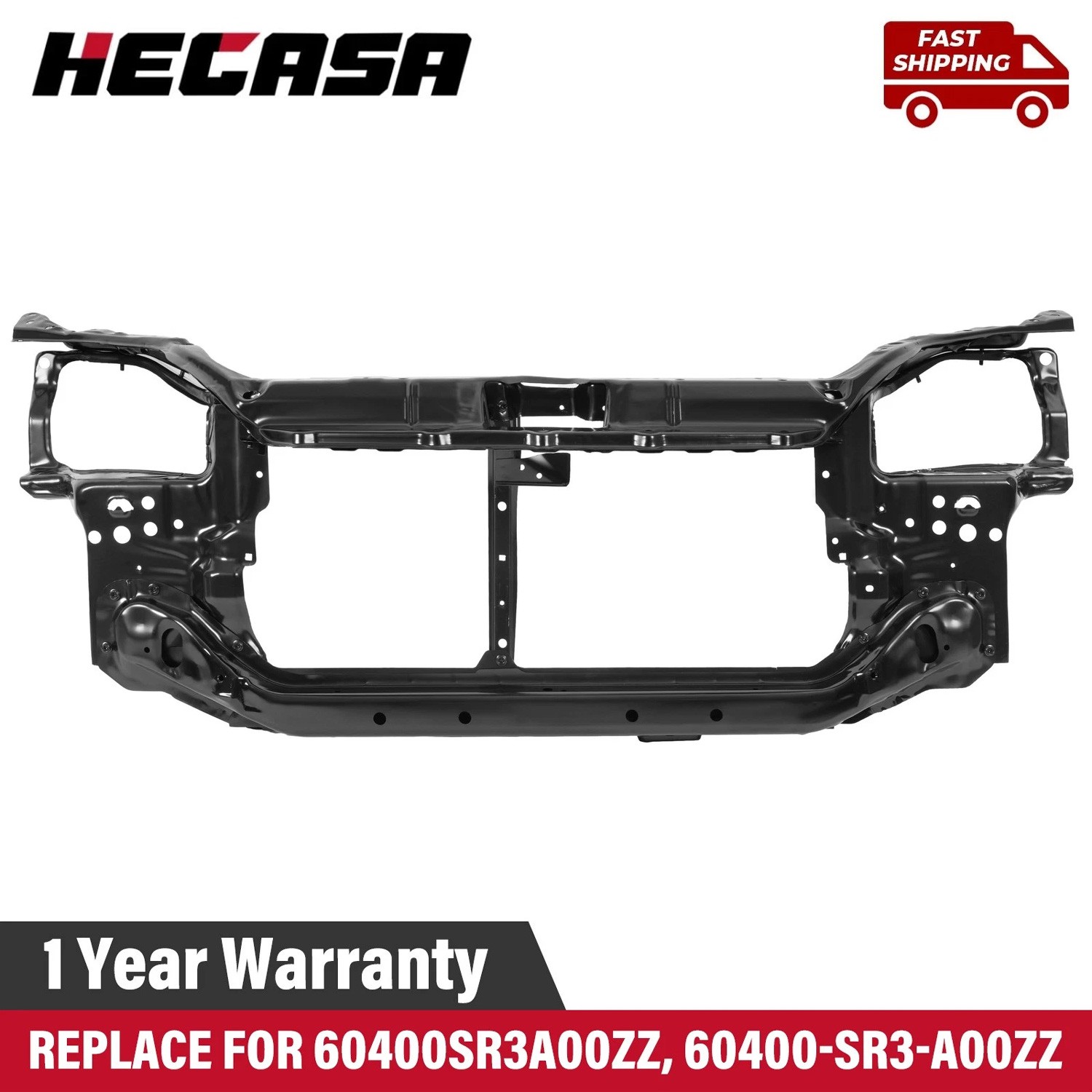 Front Radiator Core Support Assembly For Honda Civic 1992-1995