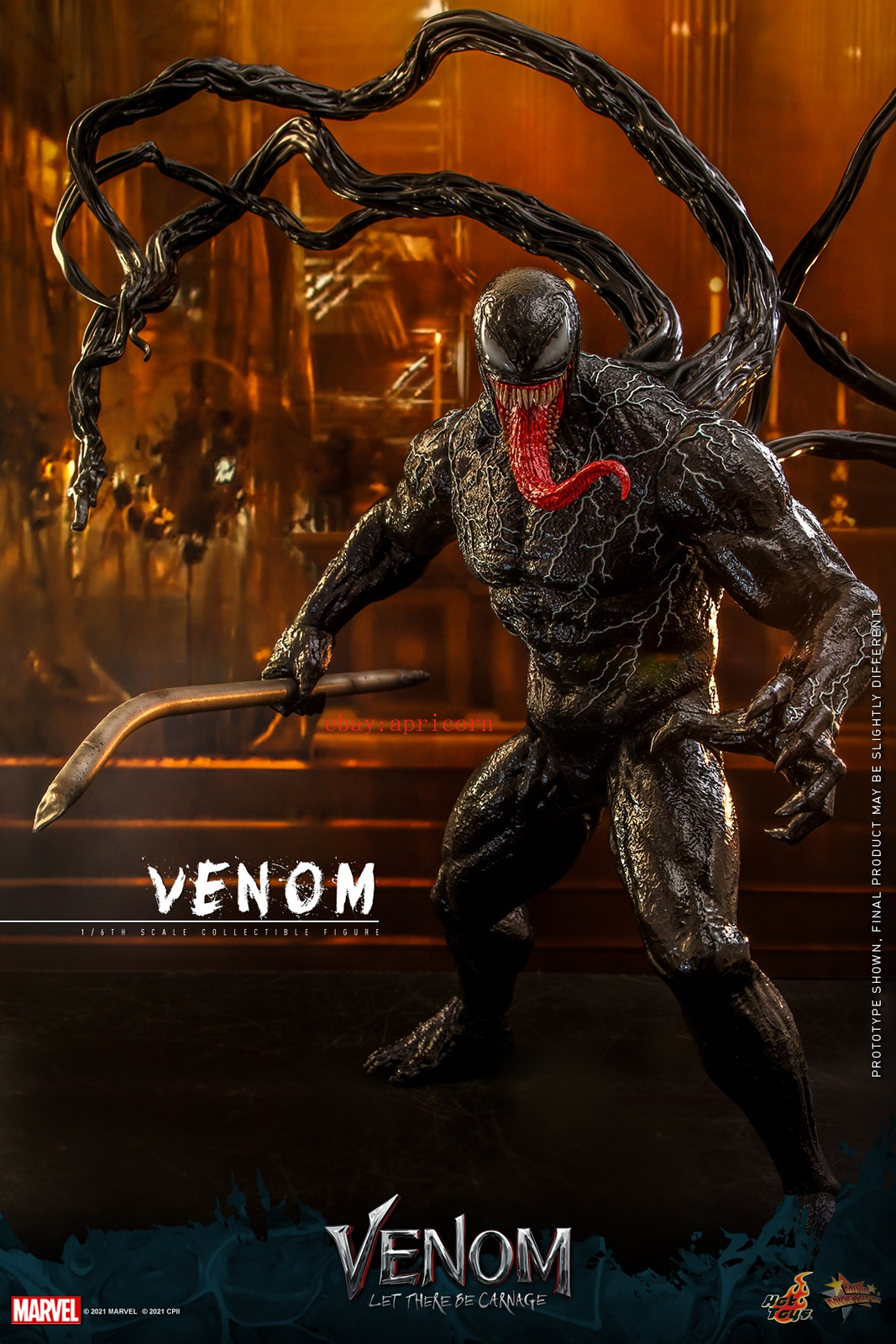 Hottoys MMS626 Venom 1/6 Action Figure Toy Model Collectible Box