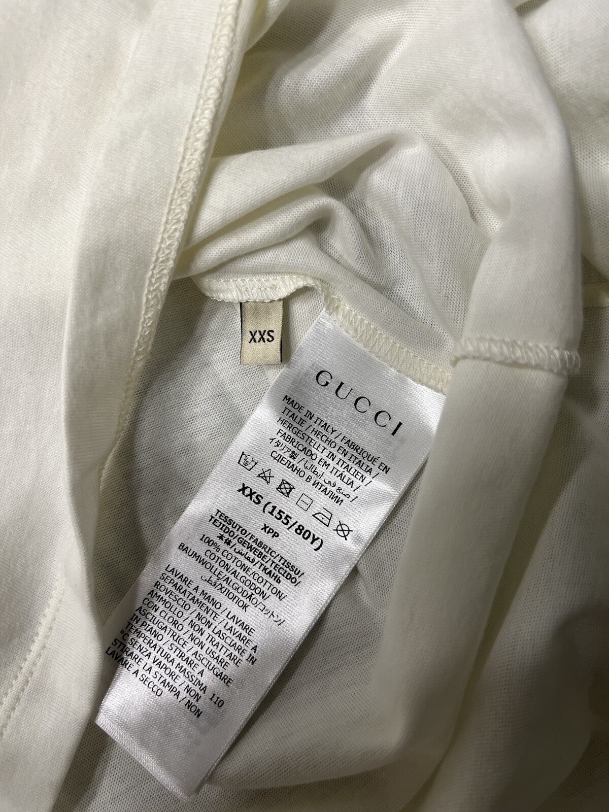 Gucci Welcome to California Slogan T-Shirt Women's White 615044