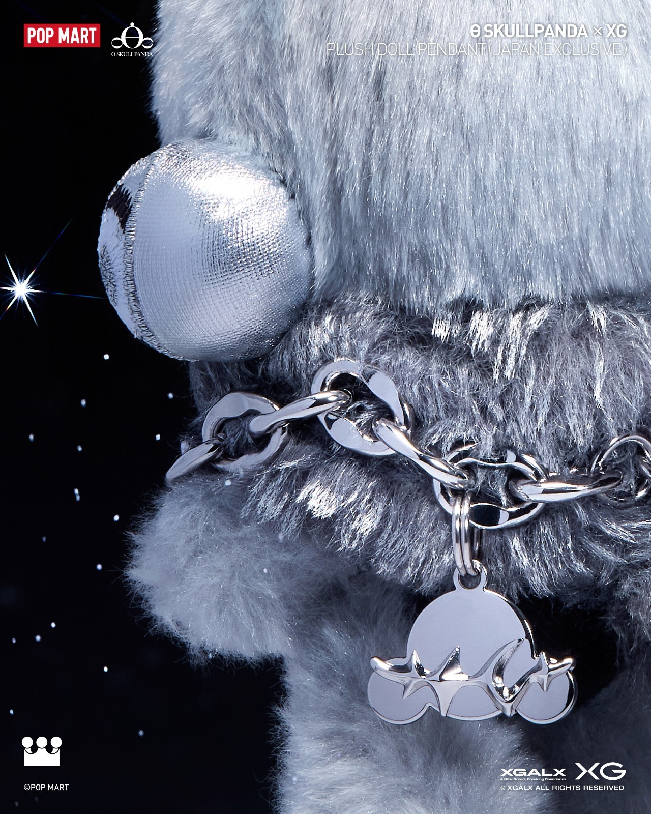 SKULLPANDA x XG Plush Doll Pendant Japan Exclusive Plush Doll Gift