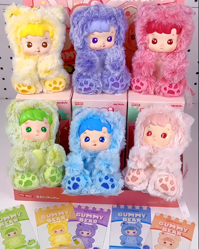 HACIPUPU Gummy Bear シリーズ ぬいぐるみペンダント 3個 HACIPUPU GUMMY BEAR SERIES-VINYL PLUSH PENDANT BLIND BOX HOT