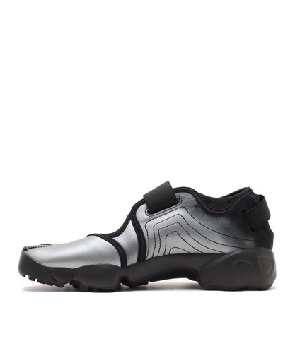 Nike Air Rift Leather Metallic Silver Black IH3656-095 Women's