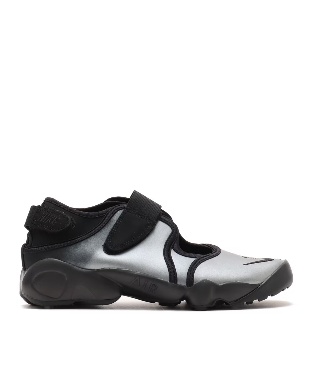 靴 NIKE AIR RIFT Silver Black 26cm Nike Air Rift Leather Metallic Silver Black IH3656-095 Women's