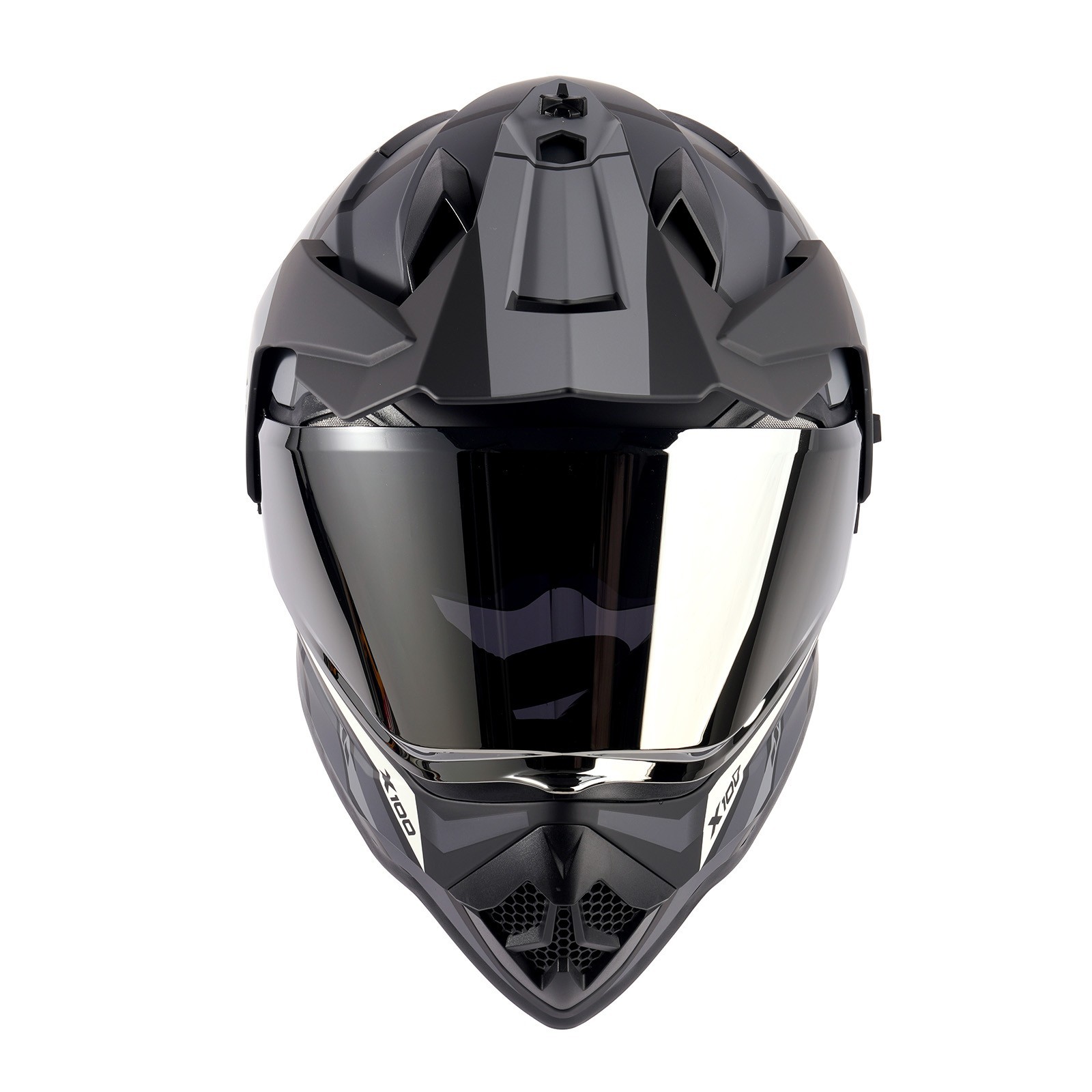 Motorcycle Helmet Dual Sport Adventure DOT Matte Black ATV Bike Motocross  Visor | eBay