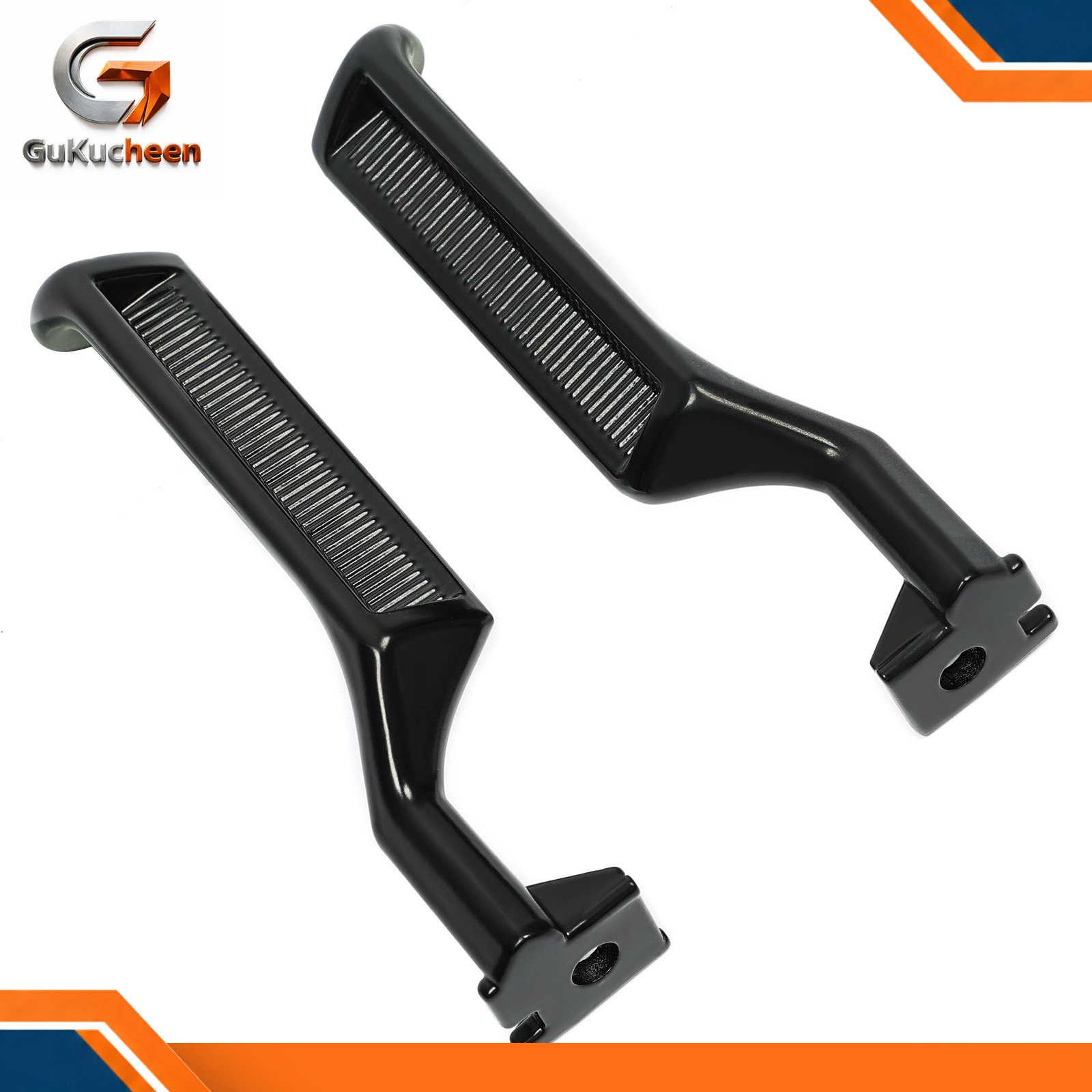 LH RH Black Metal Inside Door Handles For 1987-1996 Ford F150 F250