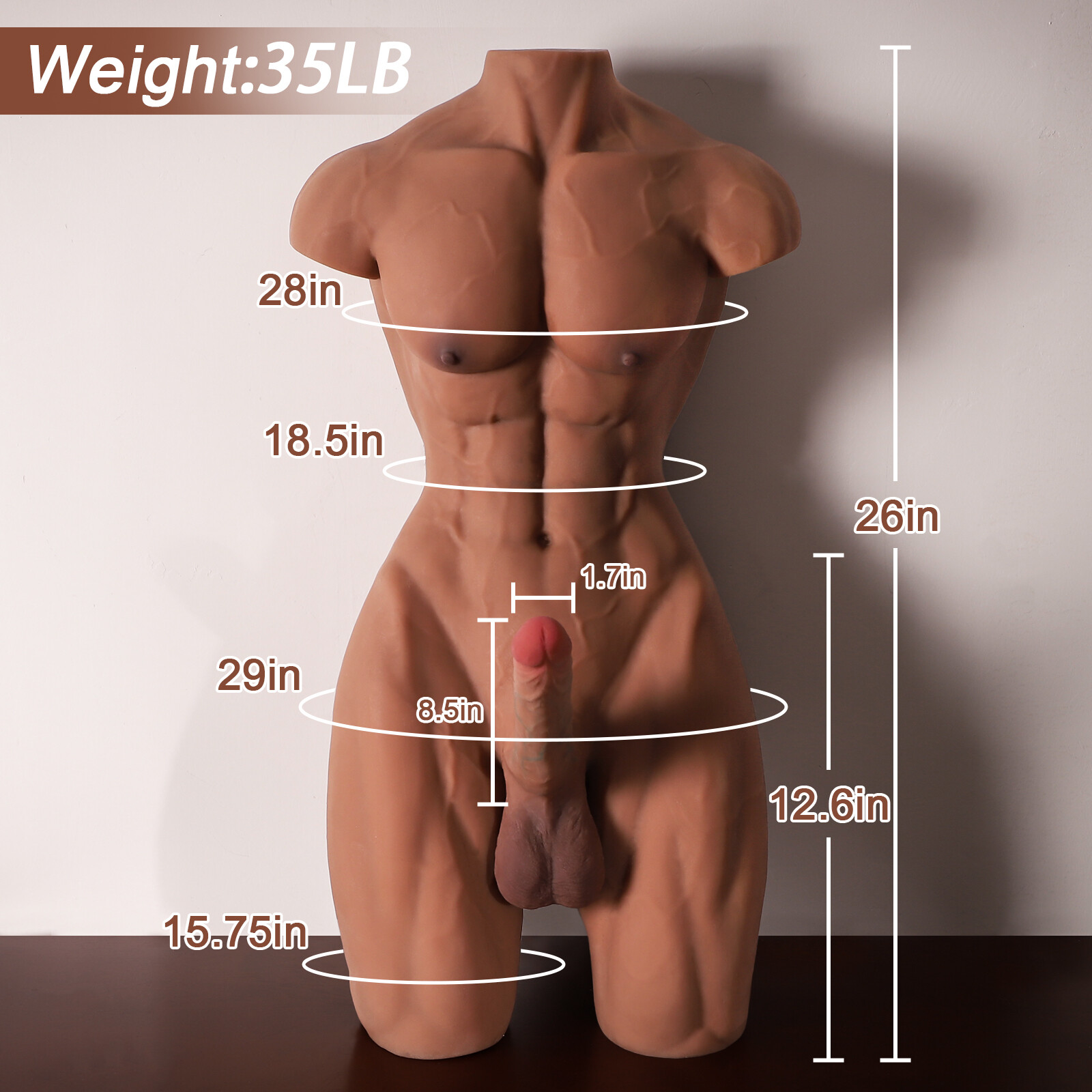 35lb Male Body Torso Adult Love Dolls Sex Toy Big Penis Ass for Women Sex  D-olls | eBay