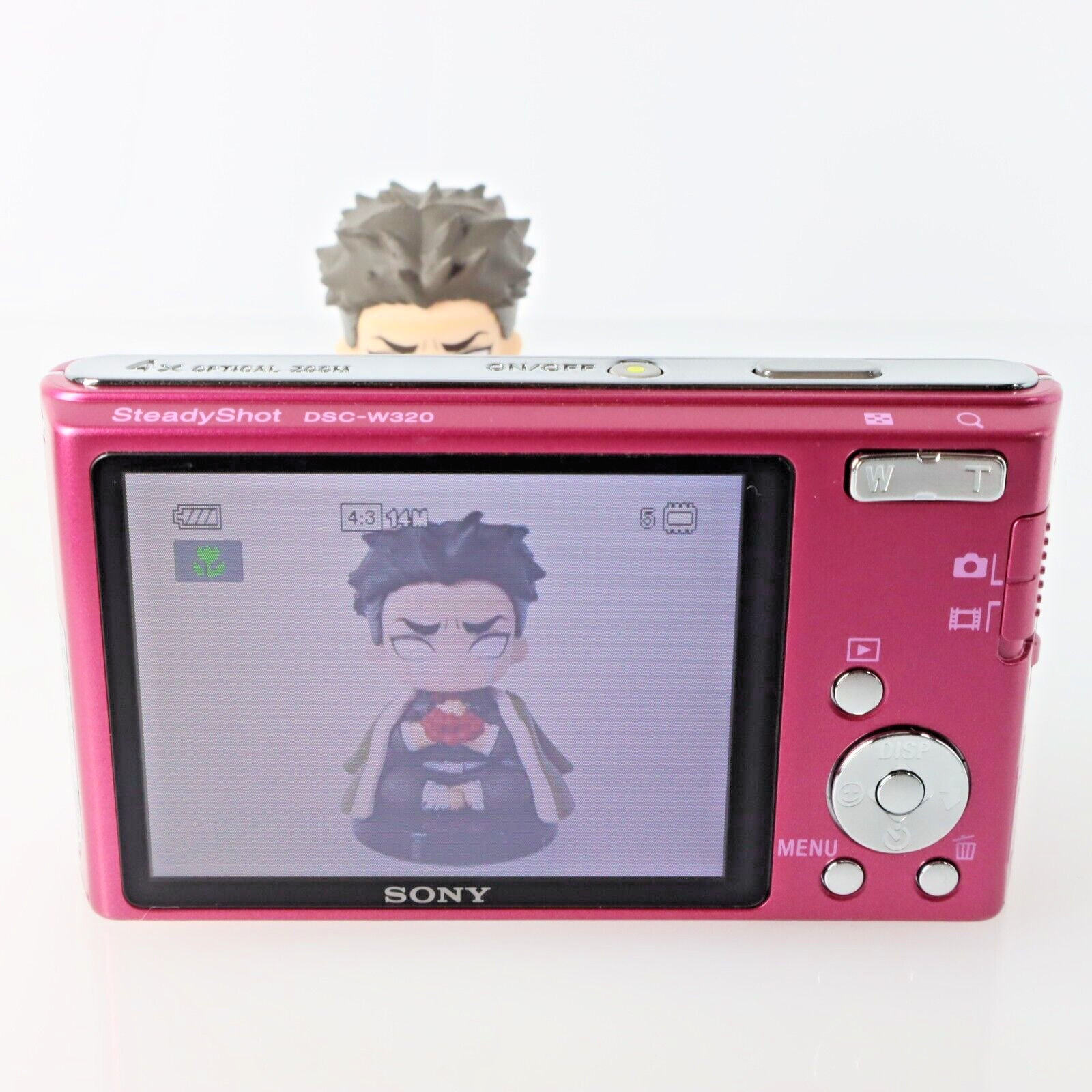 SONY Digital Camera Pink Cyber-shot DSC-W320 14.1 MP 3.0x Optical