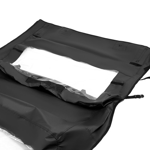 For Kawasaki Mule 600 610 4x4 XC KAF400 Black Soft Door Kit UTV