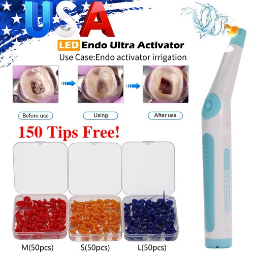 Activateur Endodontique SANDENT Avec 150 Embouts - Pour Nettoyage Des Canaux Radiculaires