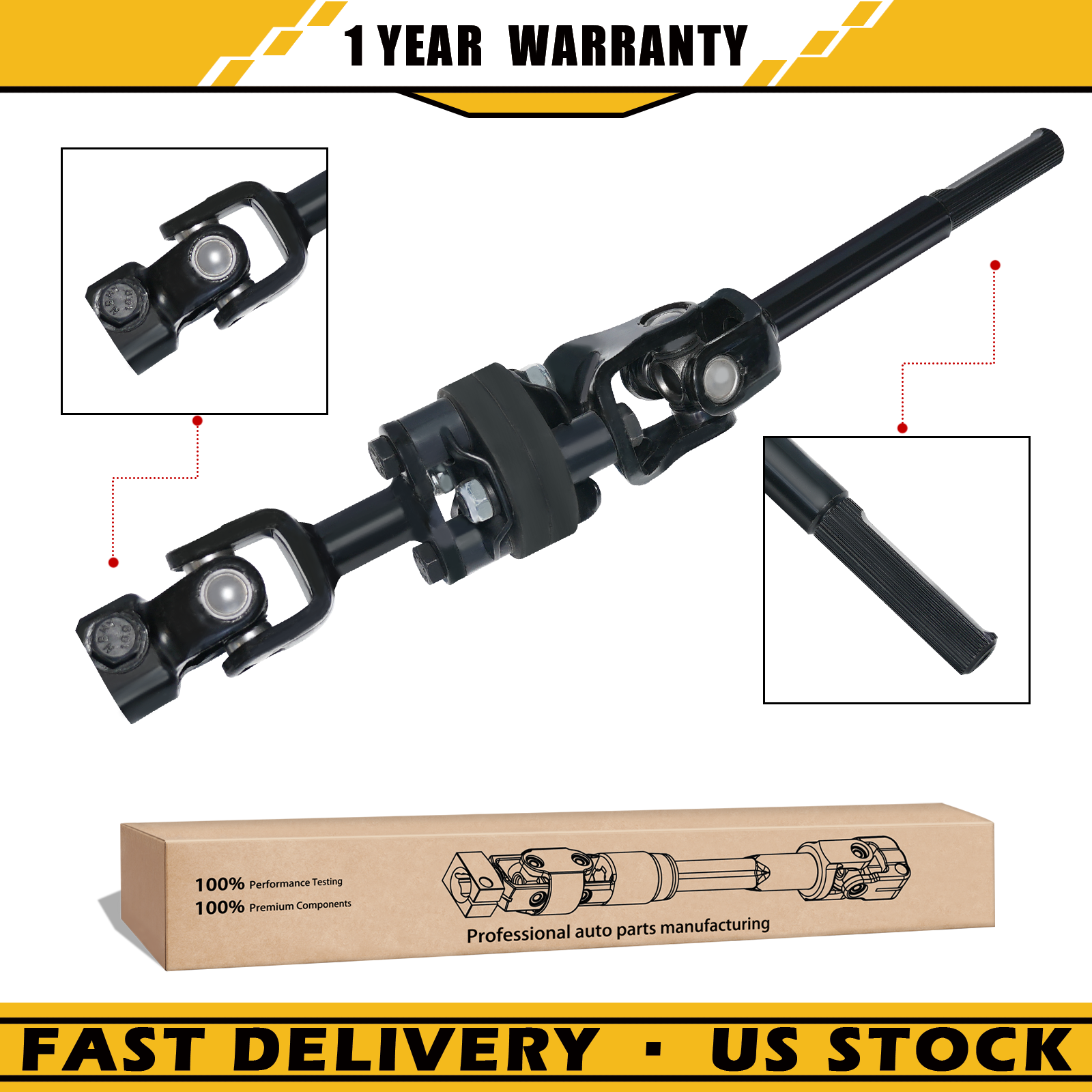 Lower Intermediate Steering Column Shaft for Suzuki Vitara 1999