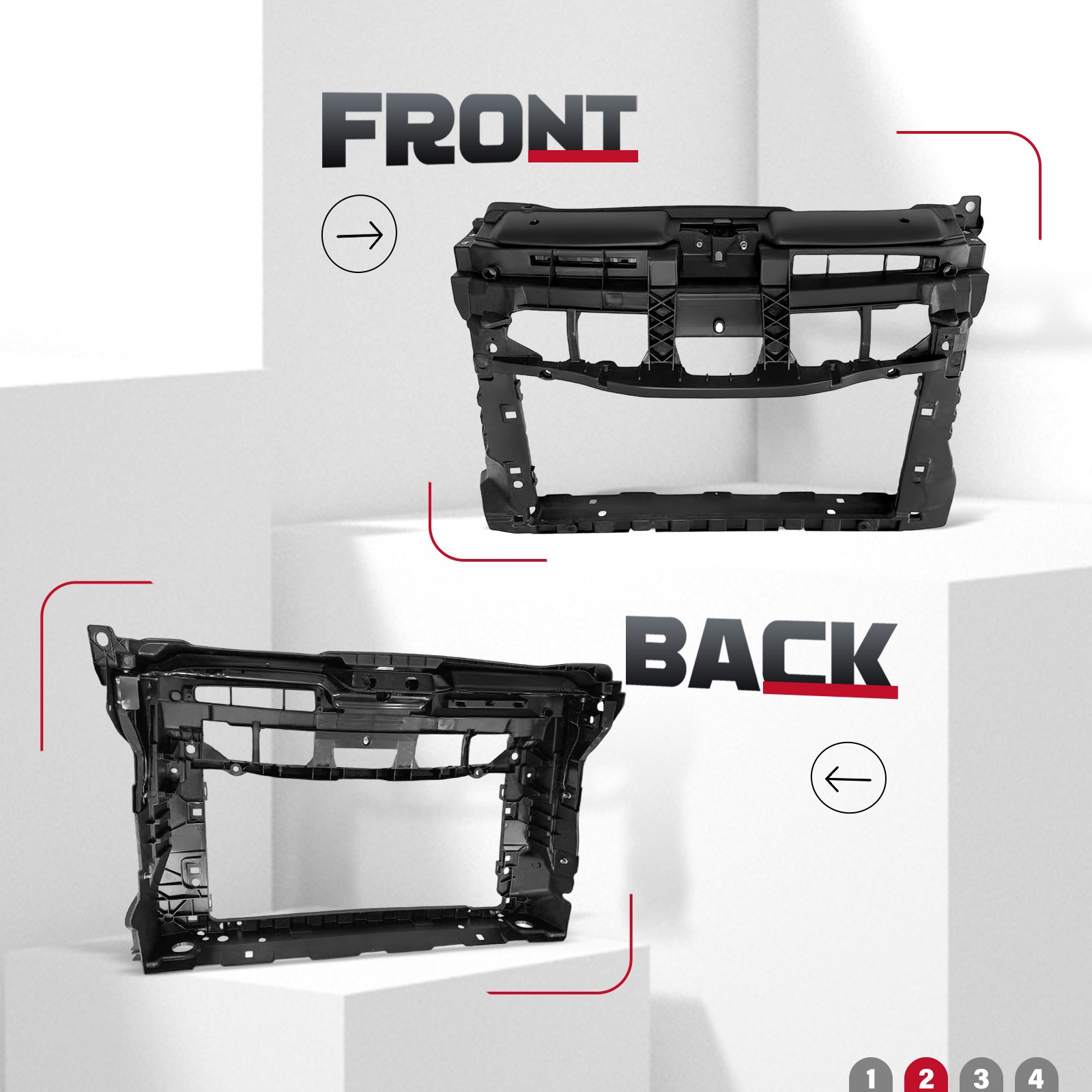 Radiator Support For 2012-19 VW Volkswagen Beetle Hatchback