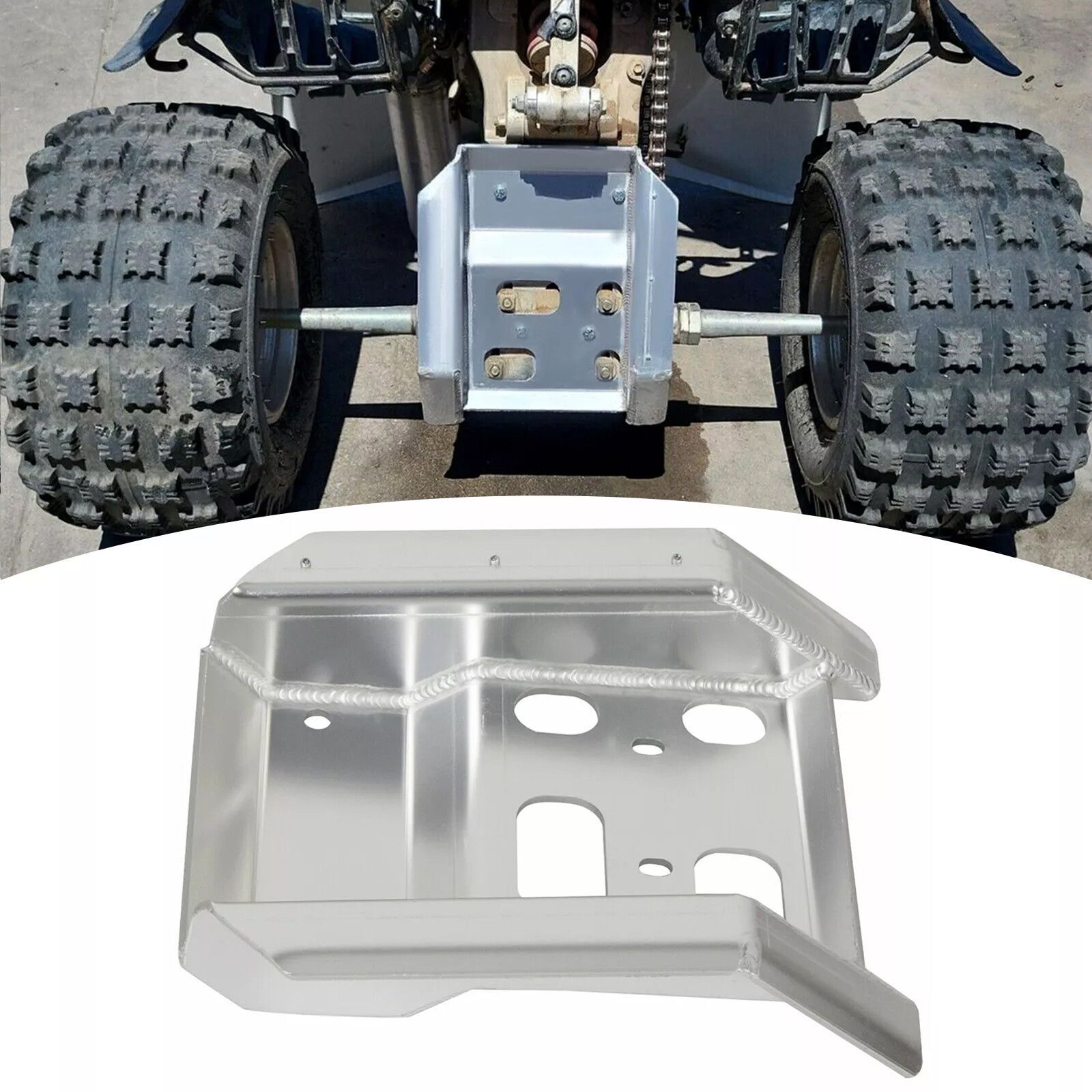 For Suzuki LTZ400 Z400 KFX400 Aluminum Swing Arm Skid Plate Guard