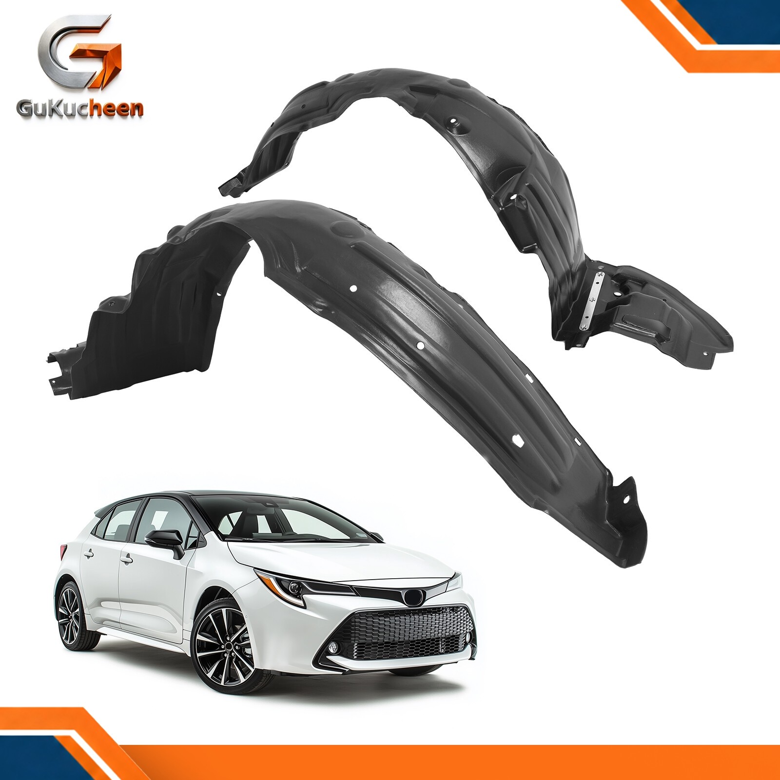 Billlie エバーライン　ハルナ Front Inner Fender Liner Left+Right Side For Toyota Corolla 2017
