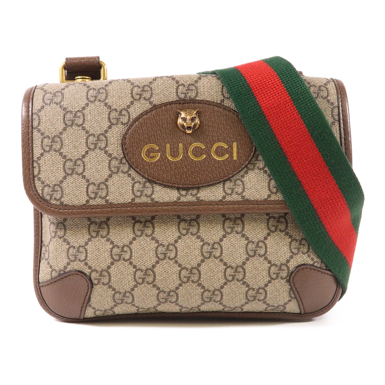 GUCCI GG GHW Neo Vintage Small Shoulder Bag 501050 Coated Canvas