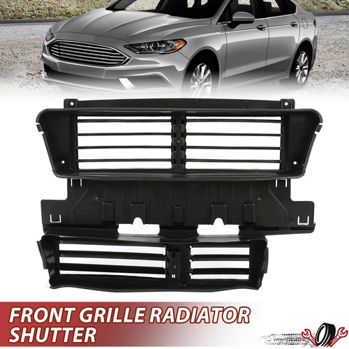 Front Grille Radiator Shutter Assembly For Ford Fusion 2017-2019